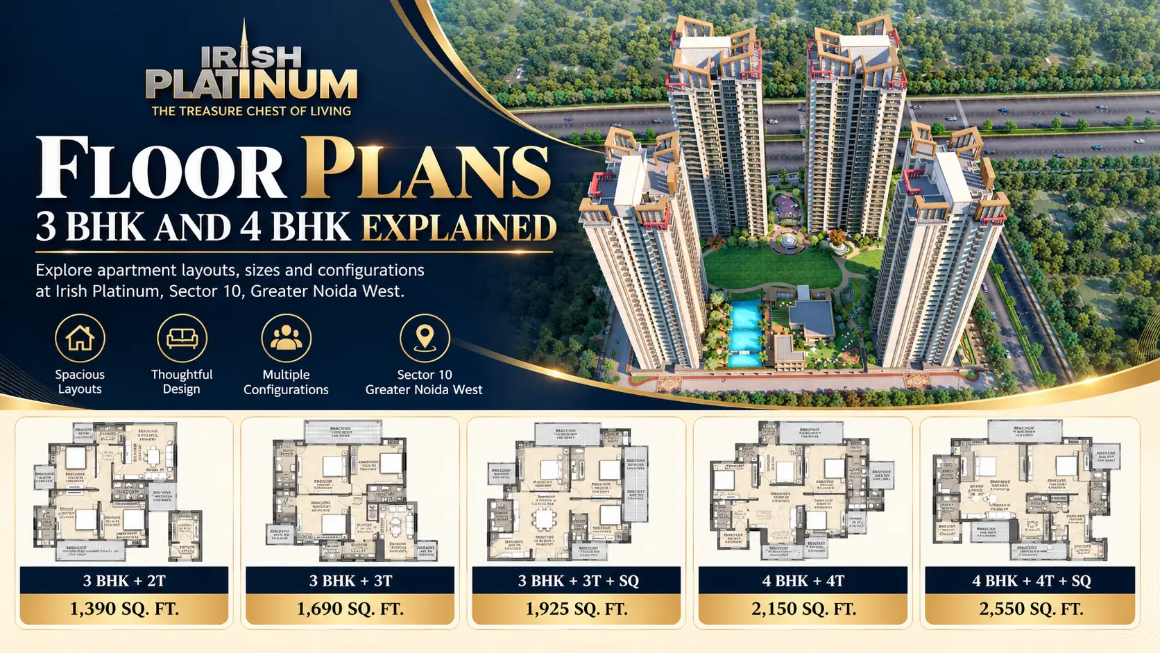 Irish Platinum Price List 2026: 3 BHK and 4 BHK Apartment Configurations Irish Platinum Price List 2026: 3 BHK and 4 BHK Apartment Configurations